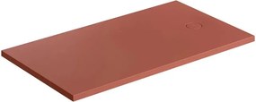 Cadita de dus compozit Omnires AquaRock M+ dreptunghiulara terracotta mat 90x160 cm