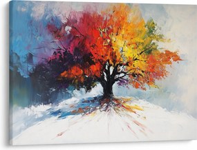 Tablou - Copac multicolor (70x50 cm)