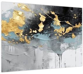 Tablou pe sticlă - Abstracție (70x50 cm)