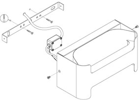 Eglo 98729 - Aplică perete exterior LED PASSIRANO LED/4,8W/230V IP44