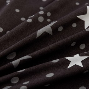 Lenjerie de pat din microfibra flanel STELLAR gri inchis Dimensiune lenjerie de pat: 2 buc 70 x 90 cm | 200 x 220 cm
