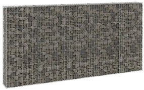 vidaXL Perete gabion cu capace, 300 x 30 x 150 cm, oțel galvanizat