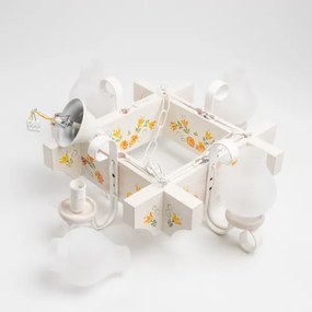 Brilagi - Candelabru cu lanț QUEEN 4xE14/40W/230V fag/crem