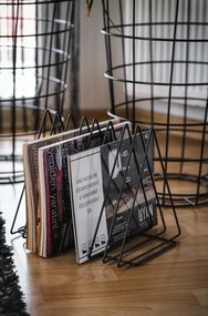 Suport pentru reviste Alvin, negru