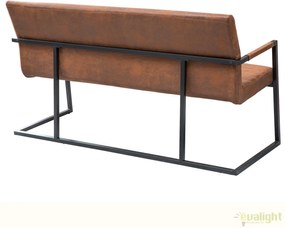 Bancheta design industrial vintage, Imperial 160cm, maro A-38198 VC