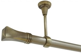 Galerie tavan fara inele MALAGA striat /25 - aur antic (Alege marime: 180 cm)