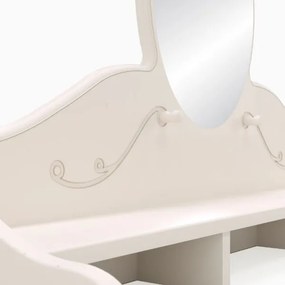 Coiffeuse cu 3 compartimente alb Sweet