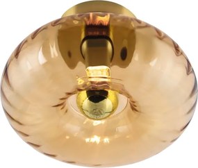 Osram - Plafonieră GOLD GLASS 1xE27/12W/230V diametru 28 cm auriu/fumuriu
