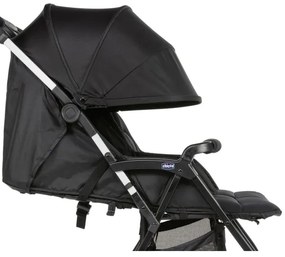 Cărucior de copii pentru gemeni Chicco OHLALA TWIN Black Night negru