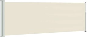 vidaXL Copertină laterală retractabilă de terasă, crem, 100 x 300 cm