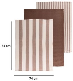 Prosoape de vase 3 buc. din bumbac 51x74 cm Marra – Tiseco Home Studio