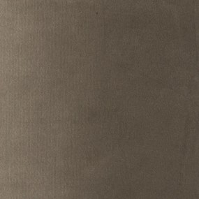 Abajur din catifea taupe 35/35/20 cu interior auriu