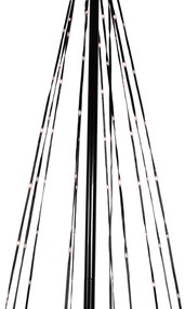 Lampă de podea de Crăciun neagră 240 cm, incl. LED RGB IP44 cu telecomandă - Nagi