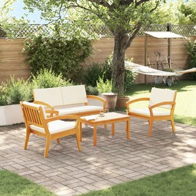 vidaXL Set bistro 4 pcs Maro 75 x 45 x 38cm Lemn masiv de acacia