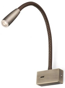 Aplica moderna cu reader LED LEAD Bronze 62704
