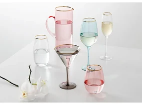 Pahar de vin Ladelle Chloe, 600 ml, roz