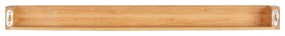 Suport de perete din bambus pentru prosoape Wenko Dark, lățime 60 cm