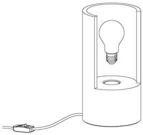 Lampă de masă LYNTON Eglo 49111 1xE27/60W/230V