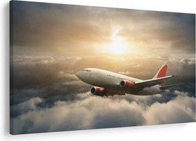 Tablou - Avion în nori (90x60 cm)