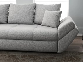 Canapea extensibilă dumonde cu ladă de depozitare si sezut confortabil din spuma high-density, Loana Euphoria Dove 250x100 cm