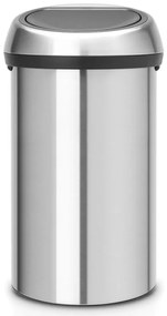 Cos de gunoi Brabantia Touch Bin 647245, 60 L, Inchidere lina si silentioasa, Inox mat