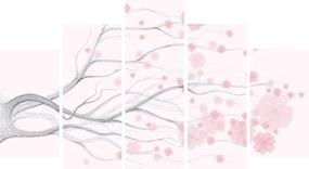 Tablou - Flori roz (150x105 cm)