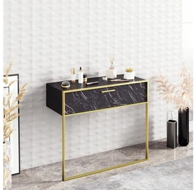 Măsuță consolă Poppy (auriu + negru). Promo -12%. 1102468