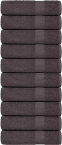 vidaXL Prosoape de baie, FROGN, 10 buc., antracit, 100x150 cm, 360 g/m²