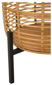 Set 2 suporturi pentru ghivece din ratan Mauro Ferretti, înălțime 47 cm