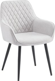 Scaun OSKOR, stofa clasica gri deschis - Nea 03, 56x59x84 cm