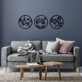 Decorațiune de perete din metal Floral – Wallity