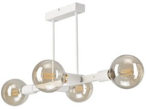 Lustră pe tijă ASTRID 4xE27/60W/230V alb