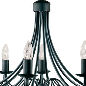 Candelabru traditional stil clasic Maypole negru 8L 6348-8BK SRT