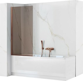Paravan de baie Rea Elegant Brush Copper 70