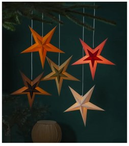 Decorațiune luminoasă pentru Crăciun Star Trading Diva, portocaliu, ø 60 cm