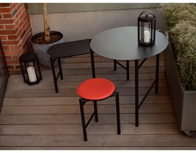 Bancă de grădină neagră din metal Disc – Zone