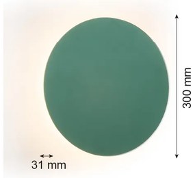 Aplică LED OREGON PLUS LED/6W/230V 3000K 30 cm verde Argon 8325