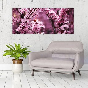 Tablou - Sakura roz (120x50 cm)