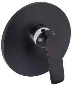 Baterie de dus, incastrata, negru mat crom Negru mat