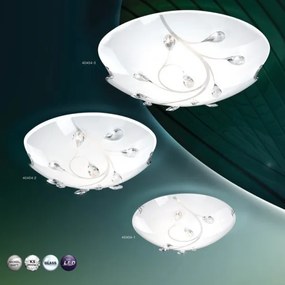 Globo 40404-3 - Plafoniera BURGUNDY 3xE27/40W/230V