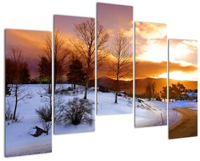 Tablou de peisaj de iarnă (125x90cm)