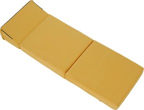 Saltea pliabilă/fotoliu extensibil, 2 in 1, galben, PELOS