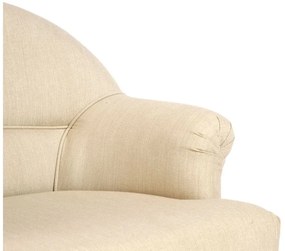 Fotoliu crem, din stofa, Chambray