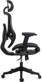 Scaun ergonomic SYYT 9518 negru, brațe 3D și șezut culisabil