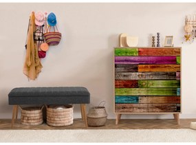 Mobilier pentru hol Maluxe 726 (Stejar sonoma + antracit). 1089068