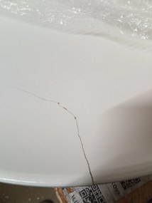 Reducere Masuta de cafea ISLAND Ø 54 cm, alb II. calitate