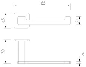 Suport de hârtie igienică OMNIRES NL80510BL NELSON negru mat