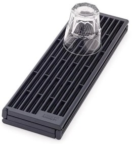 Scurgător de vase gri ajustabil din plastic 43x13 cm Platform – Joseph Joseph
