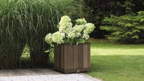 Ghiveci Keter Deco Square 45,5 x 45,5 x 45,5 cm, maro