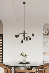 Lustră neagră din metal Virta – Sollux